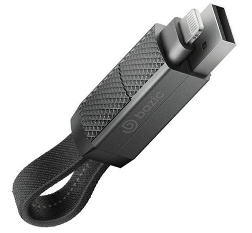 Energea Bazic GoCharge 4in1 USB / USB-C- USB-C / Lightning töltő- és adatkábel, 0.15m, 60W, 3A, fekete