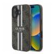Guess 4G Printed Stripes MagSafe Apple iPhone 16 hátlap tok, barna GUHMP16SP4RPSW