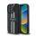 Guess 4G Printed Stripes MagSafe Apple iPhone 16 Pro Max hátlap tok, fekete/barna GUHMP16XP4RPSK