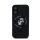 Karl Lagerfeld Silicone KC Heads Ring Apple iPhone 16 hátlap tok, fekete KLHMP16SSCMKCRHK