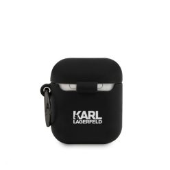   Karl Lagerfeld Rue St Guillaume Silicone Apple AirPods 1/2 tok, fekete