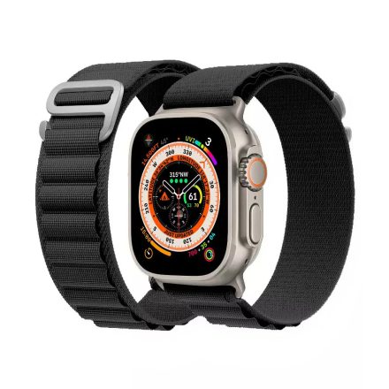 Alphajack Apple Watch 38/40/41mm alpesi pánt/óraszíj - Fekete