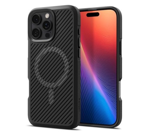 Spigen Core Armor MagFit Apple iPhone 16 Pro tok, MagSafe, Matte Black, fekete