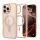 Spigen Ultra Hybrid MagFit Apple iPhone 16 Pro Max tok, MagSafe, Rose Titanium, átlátszó