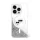 Karl Lagerfeld Liquid Glitter Karl&Choupette Head iPhone 16 Plus Magsafe hátlap tok, átlátszó KLHMP16MLGKCSGH
