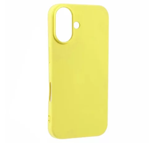 Phoner Apple iPhone 16 Plus szilikon tok, szilikon tok, sárga