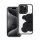 Teddy Bear iPhone 13 Pro csillogó köves tok, fekete