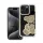 Teddy Bear iPhone 16 Plus csillogó köves tok, arany