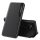 Apple Wooze FashionBook iPhone 16 oldalra nyíló tok, stand, fekete