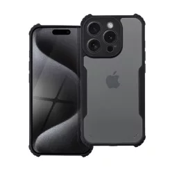   iPhone 16 Pro Max ütésálló tok erősített peremmel, fekete