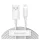 Baseus Simple Wisdom USB / Lightning adat/töltőkábel, 2,4A, 1,5m, Fehér (2db)