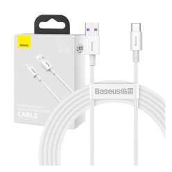 Baseus Superior USB-USB-C kábel, 66W, 2 m, fehér
