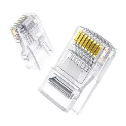 Ugreen 50961 RJ45 Cat 6 csatlakozóvég, átlátszó, (10db)
