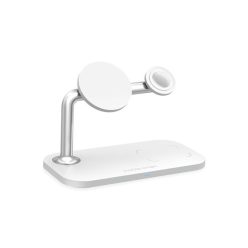   Mobile Origin 3  az 1-ben vezeték nélküli asztali töltő, fehér