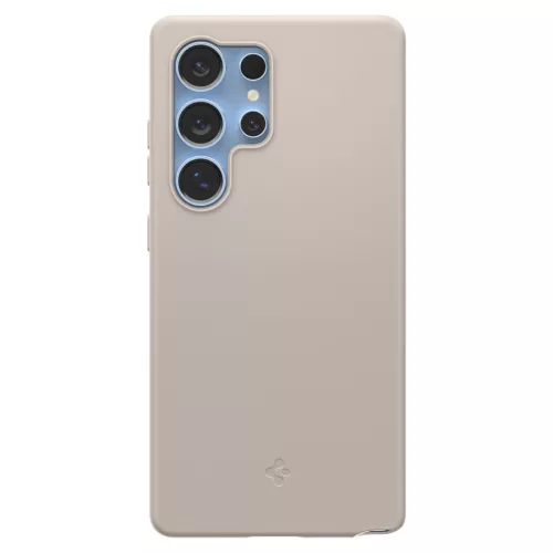 Spigen Silicone Fit MagFit Samsung Galaxy S25 Ultra tok, Natural Titanium, bézs