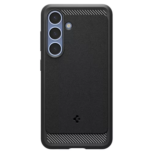 Spigen Rugged Armor MagFit Samsung Galaxy S25 tok, Matte Black, fekete