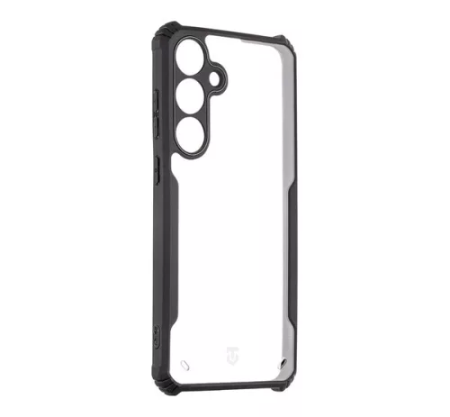 Tactical Quantum Stealth Samsung Galaxy S25+ hátlap tok, átlátszó/fekete