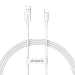   Baseus Superior Series USB-USB-C kábel, 65 W, PD, 1m, fehér