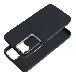   Frame Samsung Galaxy S25 Edge közepesen ütésálló tok kameravédő kerettel, fekete