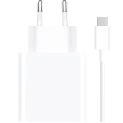   Xiaomi MDY-16-EF USB-A hálózati töltő adapter + USB-C töltő- és adatkábel, 33W,  3A, fehér