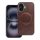 Gentleman iPhone 13 MagSafe kompatibilis ECO bőr tok, kameravédő peremmel, barna