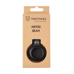 Tactical Apple AirTag bőr kulcstartó, fekete