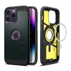   Spigen Tough Armor MagFit Apple iPhone 14 Pro tok Abyss Green MagSafe, zöld