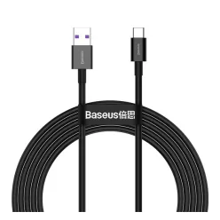   Baseus Superior USB / USB-C töltő- és adatkábel, 66W, 2m, fekete