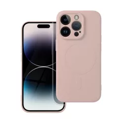 Magsafe szilikon tok Apple iPhone 14 Pro, rózsaszín