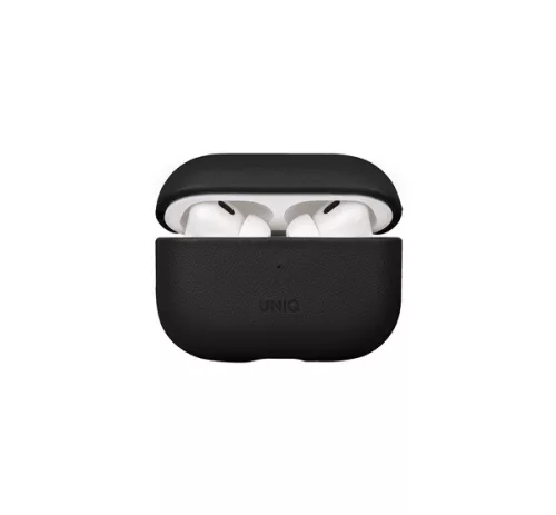 Uniq Terra Apple Airpods Pro 2 bőr tok, fekete