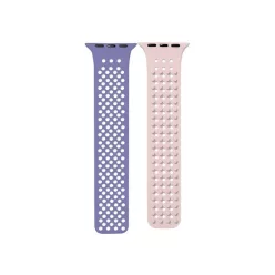   Phoner Spike Apple Watch szilikon szíj, 38/40/41mm, levendula/homok