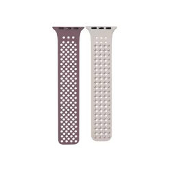   Phoner Spike Apple Watch szilikon szíj, 49/45/44/42mm, homok/barna