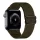 Phoner Dew Apple Watch csatos fonott szövet szíj, 38/40/41mm, zöld