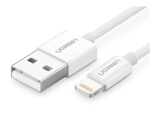 Ugreen MFi USB / Lightning töltő- és adatkábel, 1m, fehér