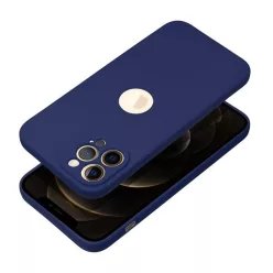 Forcell Soft Apple iPhone 15 Plus szilikon tok, sötétkék
