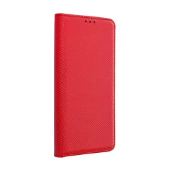 Magnet Apple iPhone 15 mágneses flip tok, piros