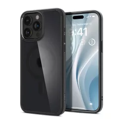   Spigen Ultra Hybrid MagFit Apple iPhone 15 Pro tok, MagSafe, Matte Black, fekete