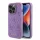Guess Leather 4G Stamped Apple iPhone 15 Pro hátlap tok, lila