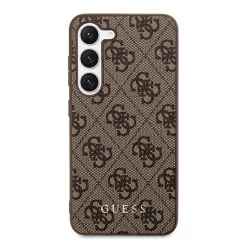Guess 4G Metal Gold Samsung Galaxy S24+ szilikon tok, barna
