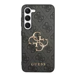   Guess 4G Big Metal Logo Samsung Galaxy S24 hátlap tok, fekete