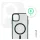 Phoner Apple iPhone 13 Pro Hybrid Mag MagSafe kemény hátlap tok, sötétzöld