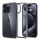 Spigen Ultra Hybrid Apple iPhone 15 Pro Max tok, Space Crystal, átlátszó-szürke, fekete-átlátszó