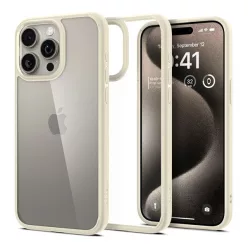 Spigen Ultra Hybrid Mute Apple iPhone 15 Pro Max tok, bézs