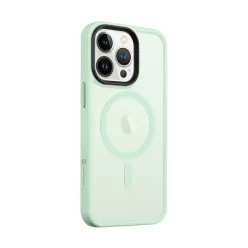   Tactical MagForce Hyperstealth Apple iPhone 13 Pro Magsafe hátlap tok, áttetsző/világoszöld