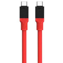   Tactical Fat Man USB-C / USB-C töltő- és adatkábel, 1m, piros