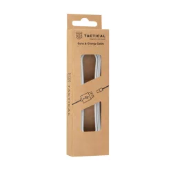   Tactical Smooth Thread USB / Lightning töltő- és adatkábel, 0.3m, fehér