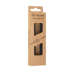   Tactical Smooth Thread USB / USB-C töltő- és adatkábel, 2m, fekete