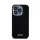 DKNY Liquid Silicone Silver Metal Logo Magsafe iPhone 15 Pro hátlap tok, fekete