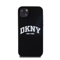   DKNY Liquid Silicone Arch Logo MagSafe iPhone 15 Plus hátlap tok, fekete