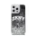 DKNY Liquid Glitter Arch Logo iPhone 13 Pro hátlap tok, fekete